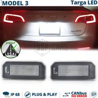 Placchette Luci TARGA LED PER Tesla Model 3 CANbus