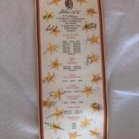 Pergamena autografata dai giocatori AC Milan