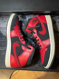AIR JORDAN 1 MID -red temporary