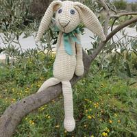 coniglio coniglietto artigianale di cotone