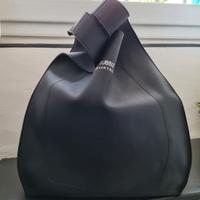 Borsa in gomma nera tote bag Bubble Braintropy