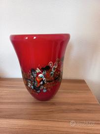 vaso in murano anni 50 millefiori