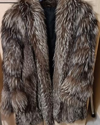 Giacca Pelliccia Vera Volpe Argentata "Greyfur"