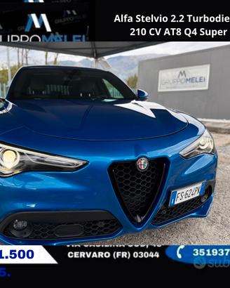 Alfa Stelvio 2.2 Turbodiesel 210 CV AT8 Q4 Super