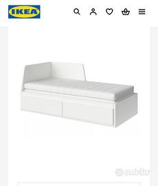 Letto divano Ikea Flekke con 2 materassi