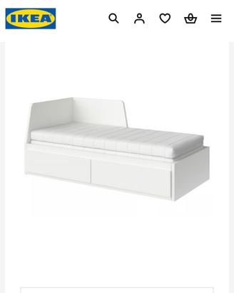 Letto divano Ikea Flekke con 2 materassi