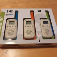 walkie-talkie Motorola T42 set da 3 unità
