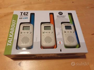walkie-talkie Motorola T42 set da 3 unità