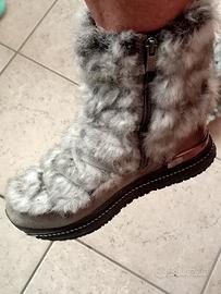 scarponcini da donna in pelliccia ecologica n37