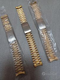 lotto bracciali orologi placcati oro 17 mm