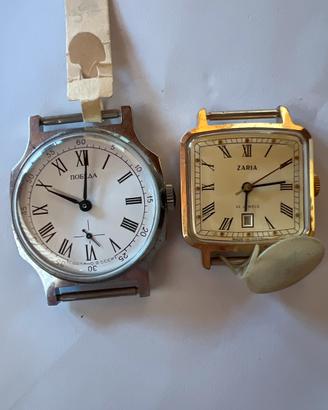 2 Orologi Vintage POBEDA e ZARIA – Funzionanti