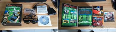 Occhiali 3D per Pc + 3 giochi originali