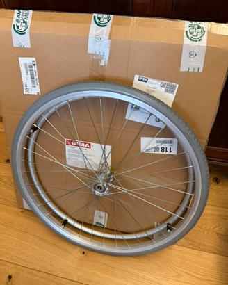 Ruota posteriore per sedie a rotelle per disabili