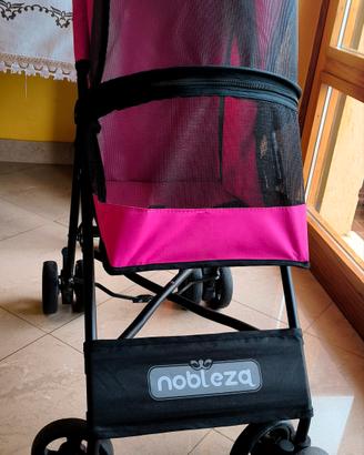 Carrello per animali “Nobleza” rosa