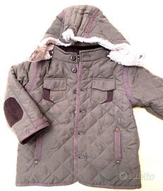 Giubbino grigio\verde 18 mesi unisex con pelliccia