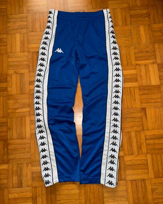 Kappa - Pantaloni tuta uomo S - Blu - Elastico