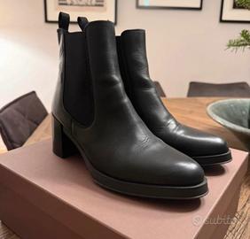 Stivaletti neri pelle FRAU