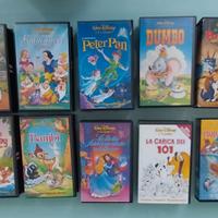Collezione di videocassette VHS Disney Classici.