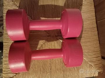 manubri pesi in plastica