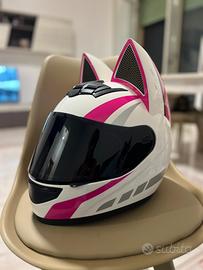 Casco femminile orecchie gatto SMONTABILI