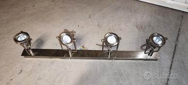 n 2 Portalampada faretti in acciaio CM 70 