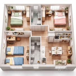 PIAZZA BOLOGNA- Quadrilocale- con BALCONE