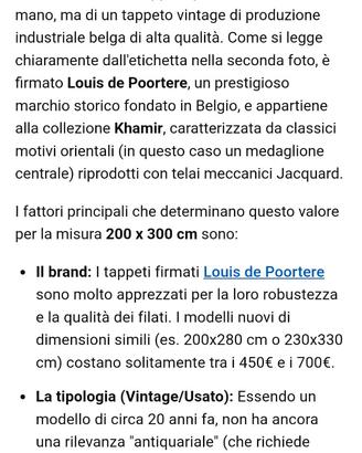 Tappeto Vintage Louis de Poortere