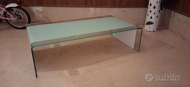 Tavolino da salotto di vetro