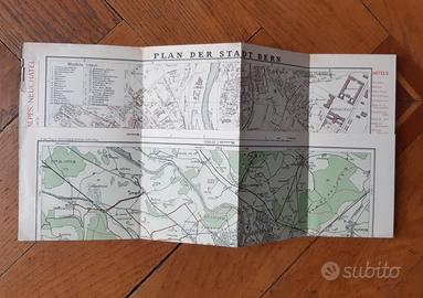 Karte von Bern 1900 Plan der Stadt Berne