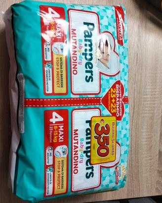 Pannolini Pampers baby dry mutandino taglia 4 maxi