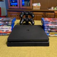 PS4 slim 1TB+2 controller+14 giochi