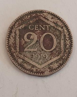 Moneta 20 centesimi 1919