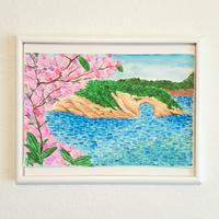 quadro Gargano dipinto con acrilici 