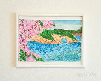 quadro Gargano dipinto con acrilici 