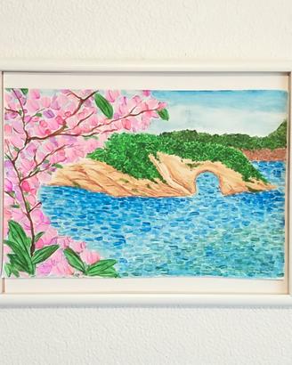 quadro Gargano dipinto con acrilici 