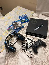 play 4 con giochi controller e cuffie