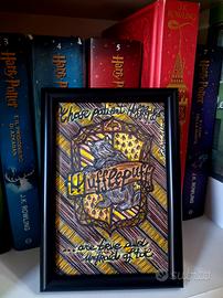 quadro-disegno Tassorosso, Hogwarts, Harry Potter