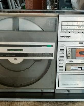 SHARP VZ-3000 vintage  dischi  cassette e radio