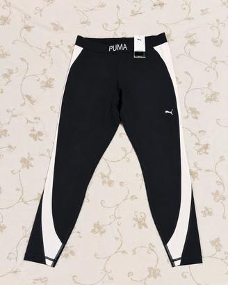 Leggings sportivi Puma neri e bianchi - Taglia L
