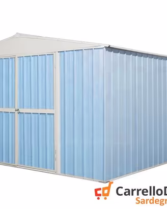 Box prefabbricato in acciaio 360x430cm azzurro
