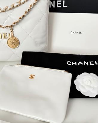 Borsa Chanel 22 Hobo originale, set completo