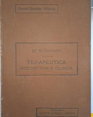 Terapeutica descrittiva e clinica Quadri Sinottici