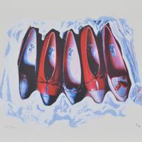 SCHIFANO Serigrafia e collage con certif. autentic