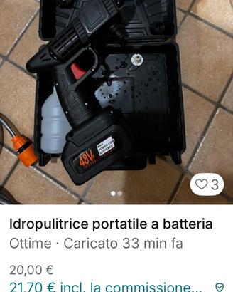 Idropulitrice portatile