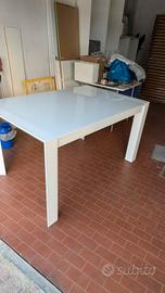 Tavolo da pranzo bianco allungabile Wood Mondo con