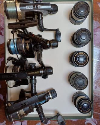 Lotto 4 mulinelli da pesca Daiwa usati