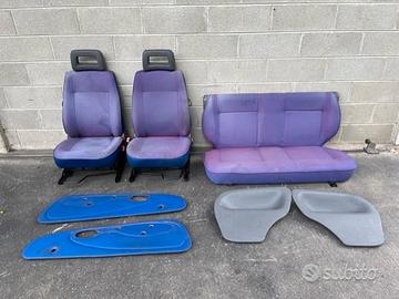 Sedili Fiat 600 2000 viola chiaro/blu