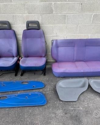 Sedili Fiat 600 2000 viola chiaro/blu