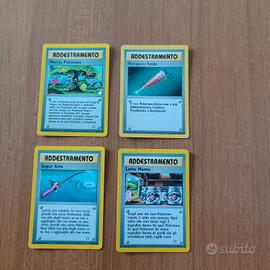Lotto 4 Carte Allenatore Pokémon Vintage - Latte M