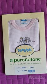 Body bambina 18 mesi 86 cm 100% cotone NUOVO